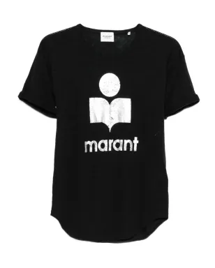 MARANT ÉTOILE ロゴプリントTシャツ - ブラック - サムネイル1