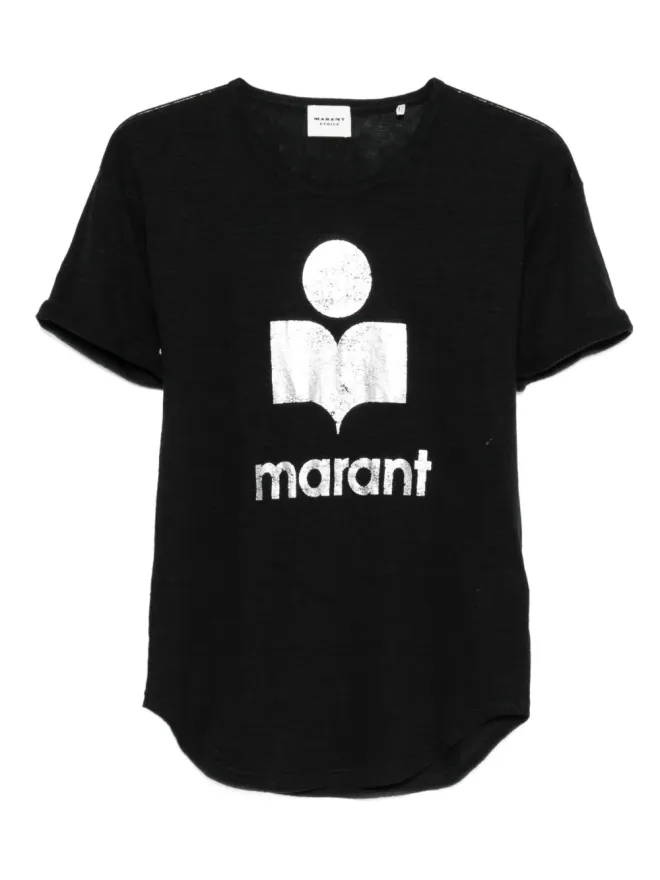 MARANT ÉTOILE MARANT ÉTOILE ロゴプリントTシャツ - ブラックの商品画像