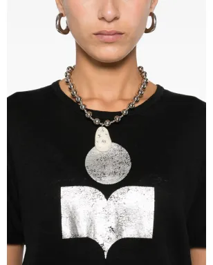 MARANT ÉTOILE ロゴプリントTシャツ - ブラック - サムネイル5