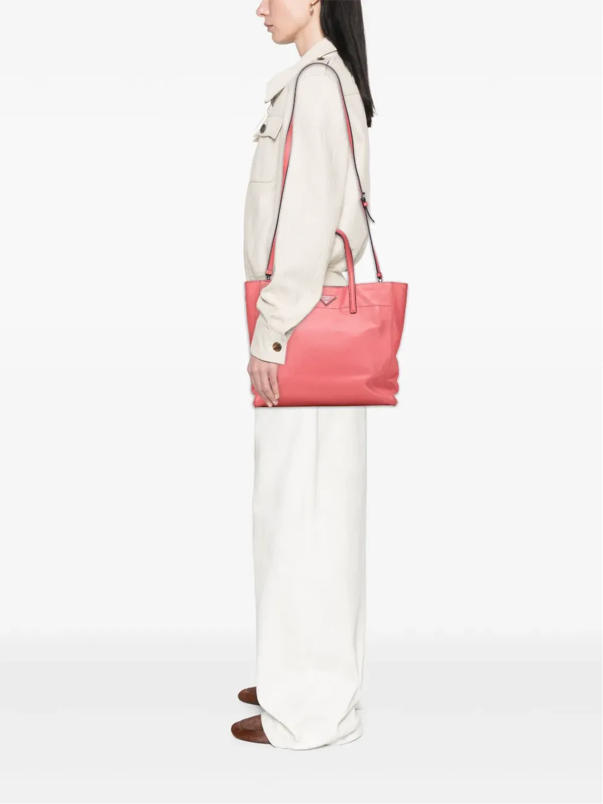 Prada Pre-Owned サフィアーノ・ソフト・トート・サッチェル - 画像2