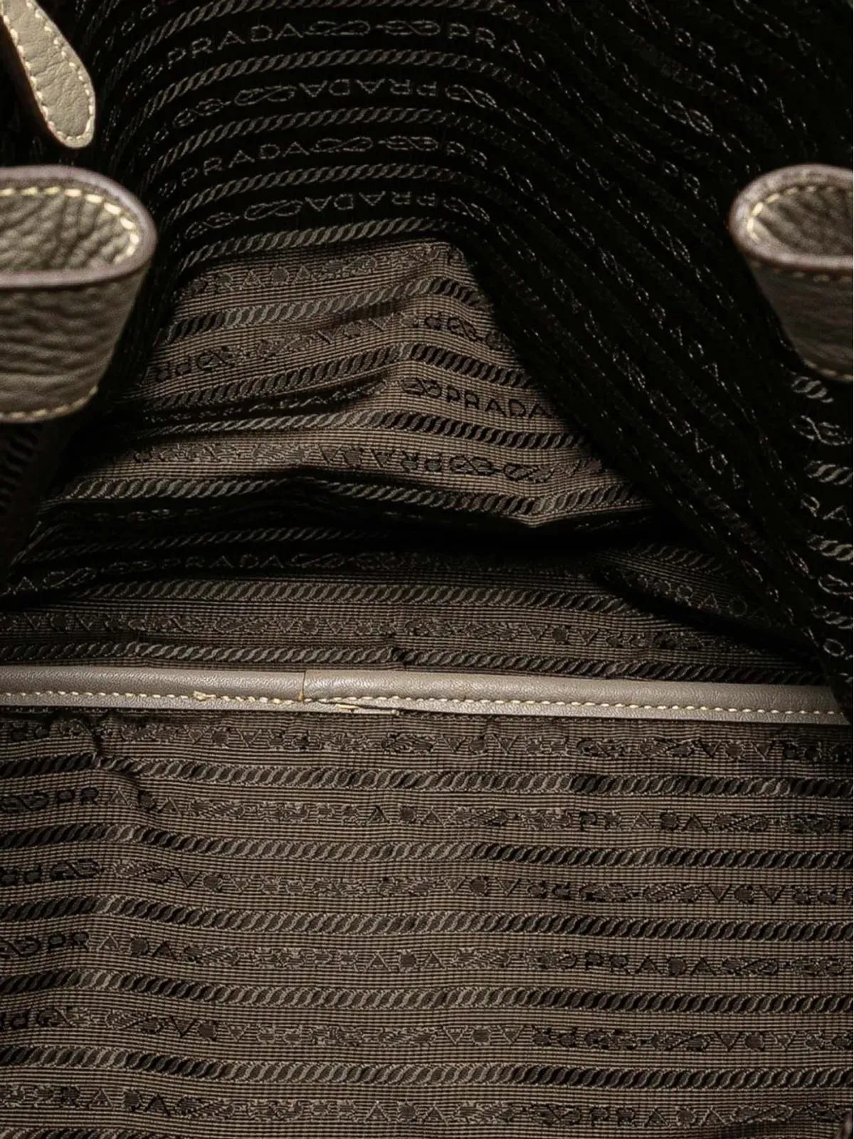 Prada Pre-Owned ヴィテロ ダイノ サイドジップ ショッパー トートバッグ - グレー - 画像5