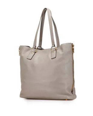 Prada Pre-Owned ヴィテロ ダイノ サイドジップ ショッパー トートバッグ - グレー - サムネイル3