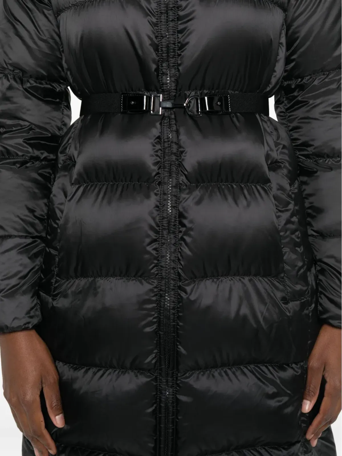 Max Mara フード付きベルトコート - 画像5