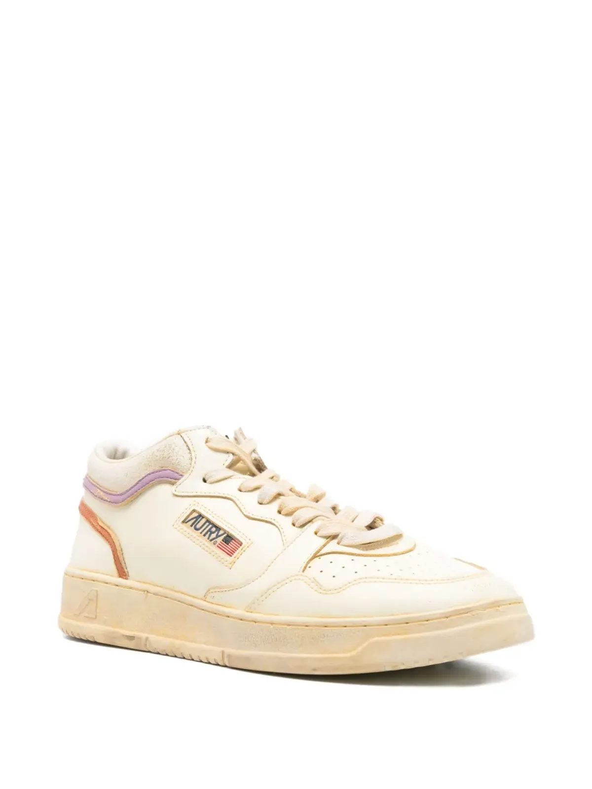 Autry Med-Way leather sneakers - White - 画像2