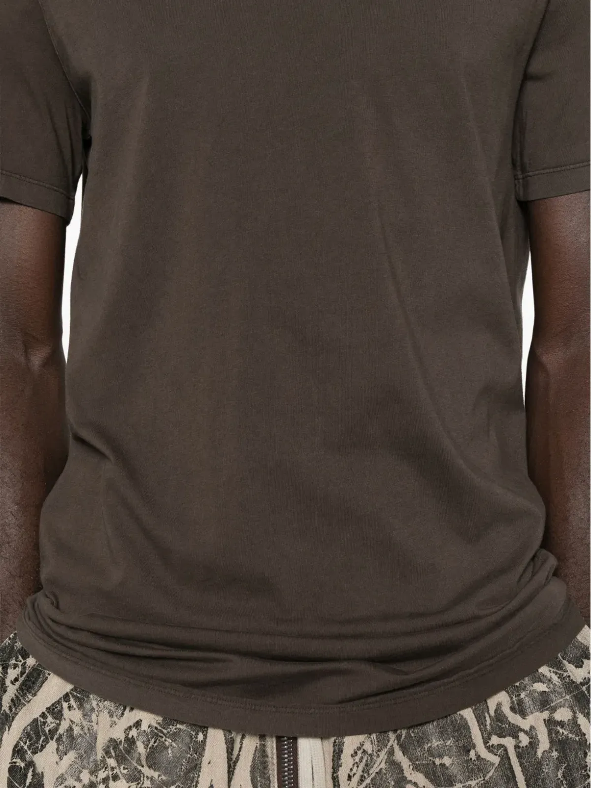 Rick Owens DRKSHDW 半袖トレーリングディテールTシャツ - 画像4
