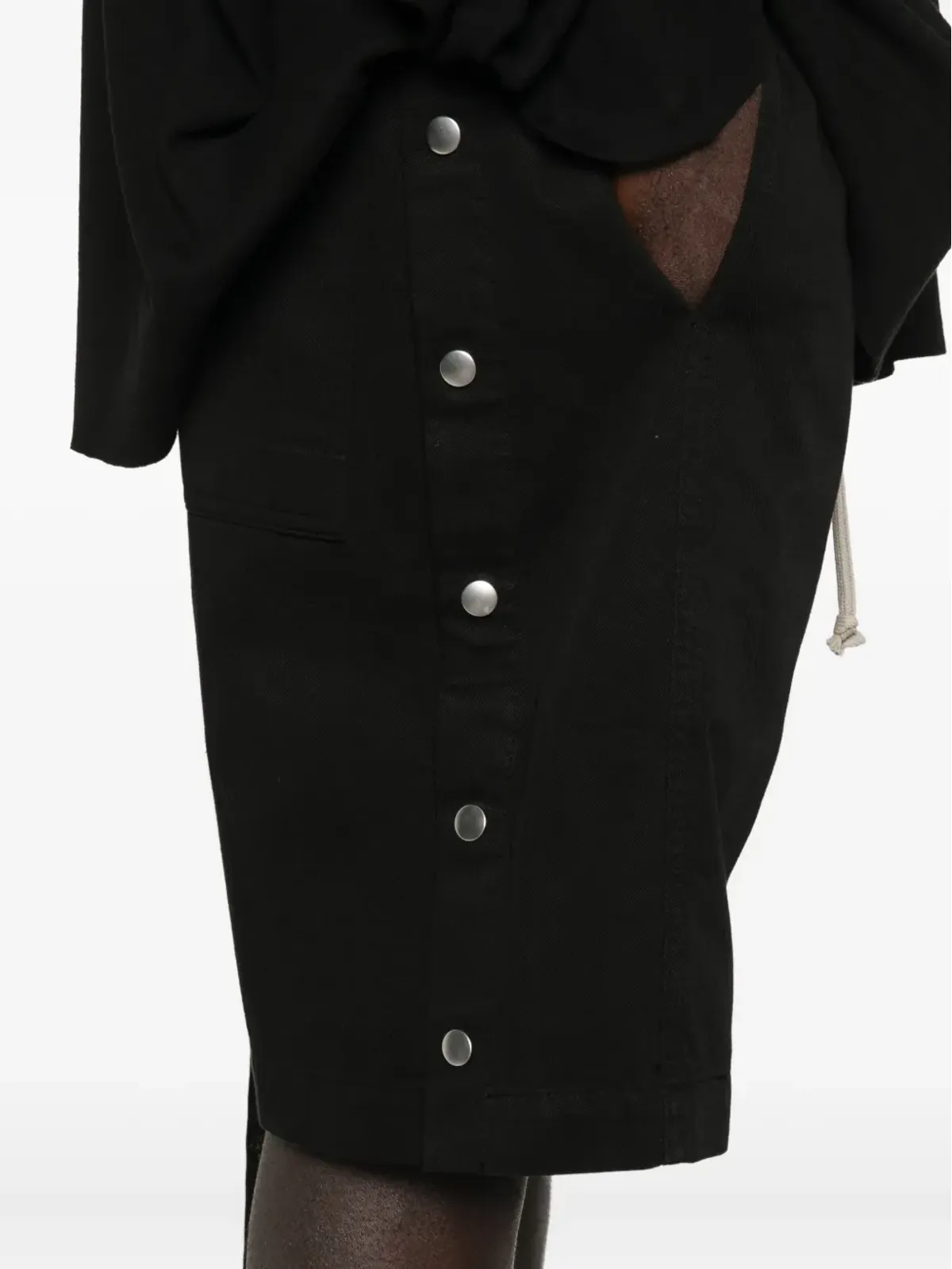 Rick Owens DRKSHDW ボタン留めドローコード付きショーツ - 画像5