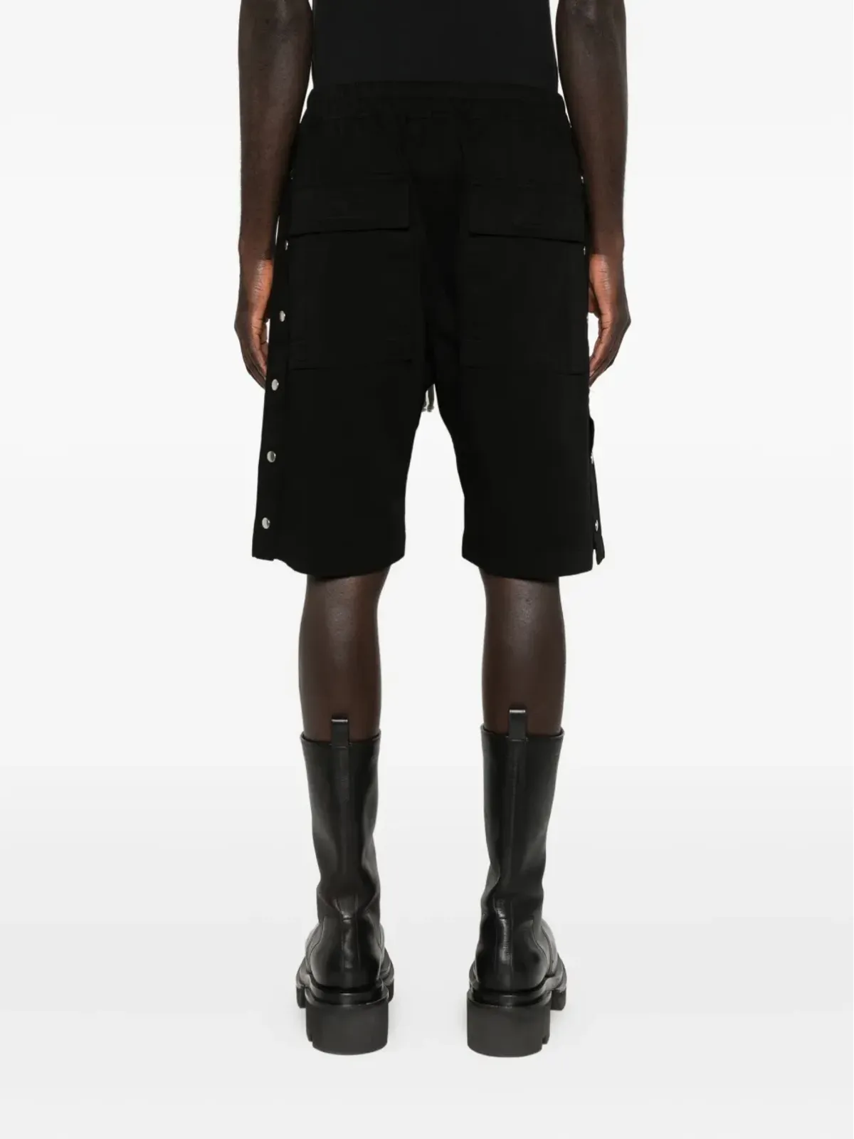 Rick Owens DRKSHDW ボタン留めドローコード付きショーツ - 画像4