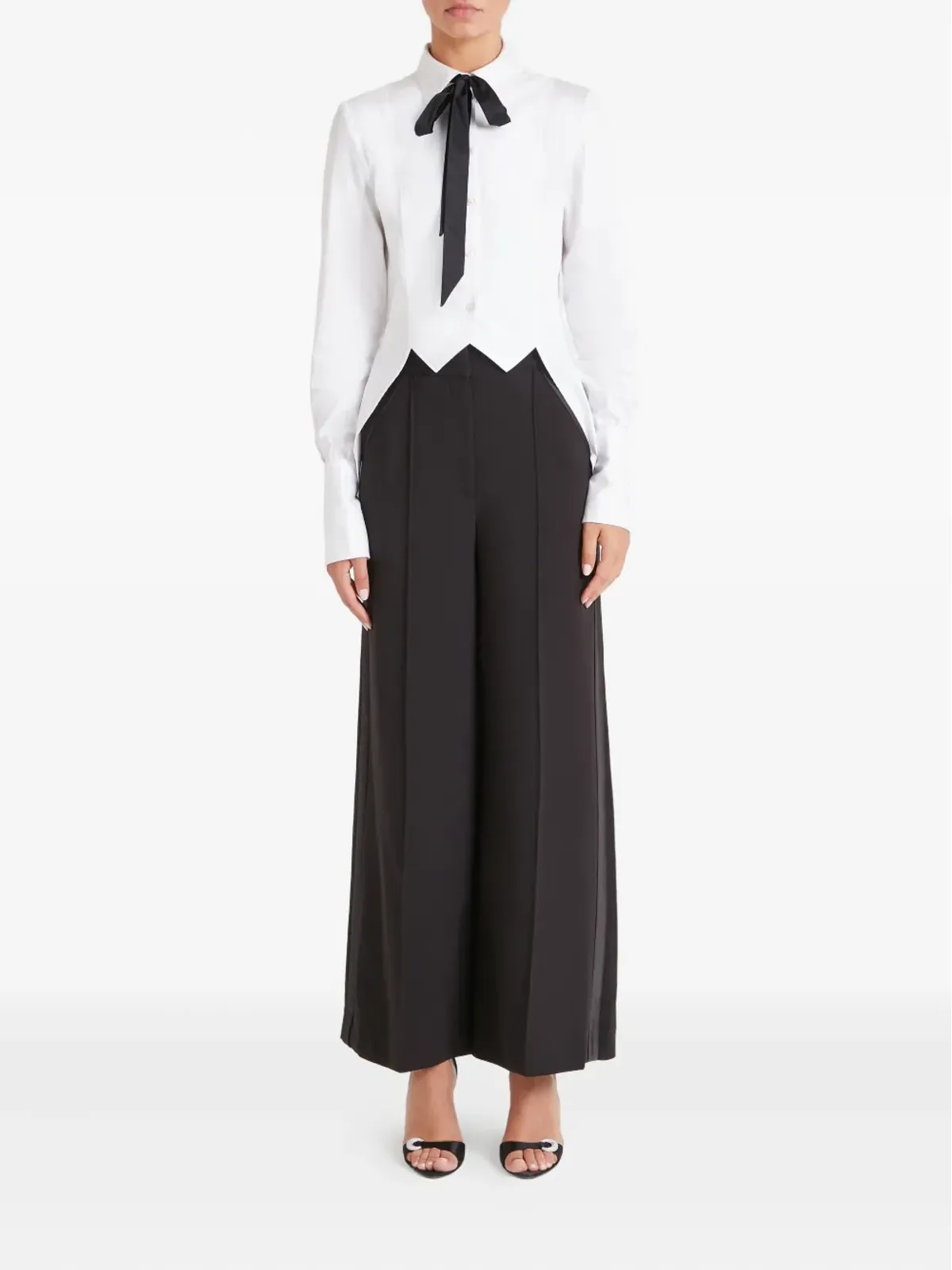Temperley London ボウタイ付きシャツ - 画像2