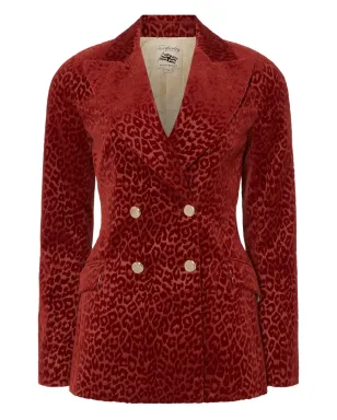 Temperley London レオパード柄ダブルブレストブレザー - サムネイル1