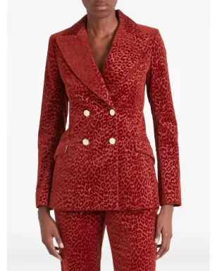 Temperley London レオパード柄ダブルブレストブレザー - サムネイル2
