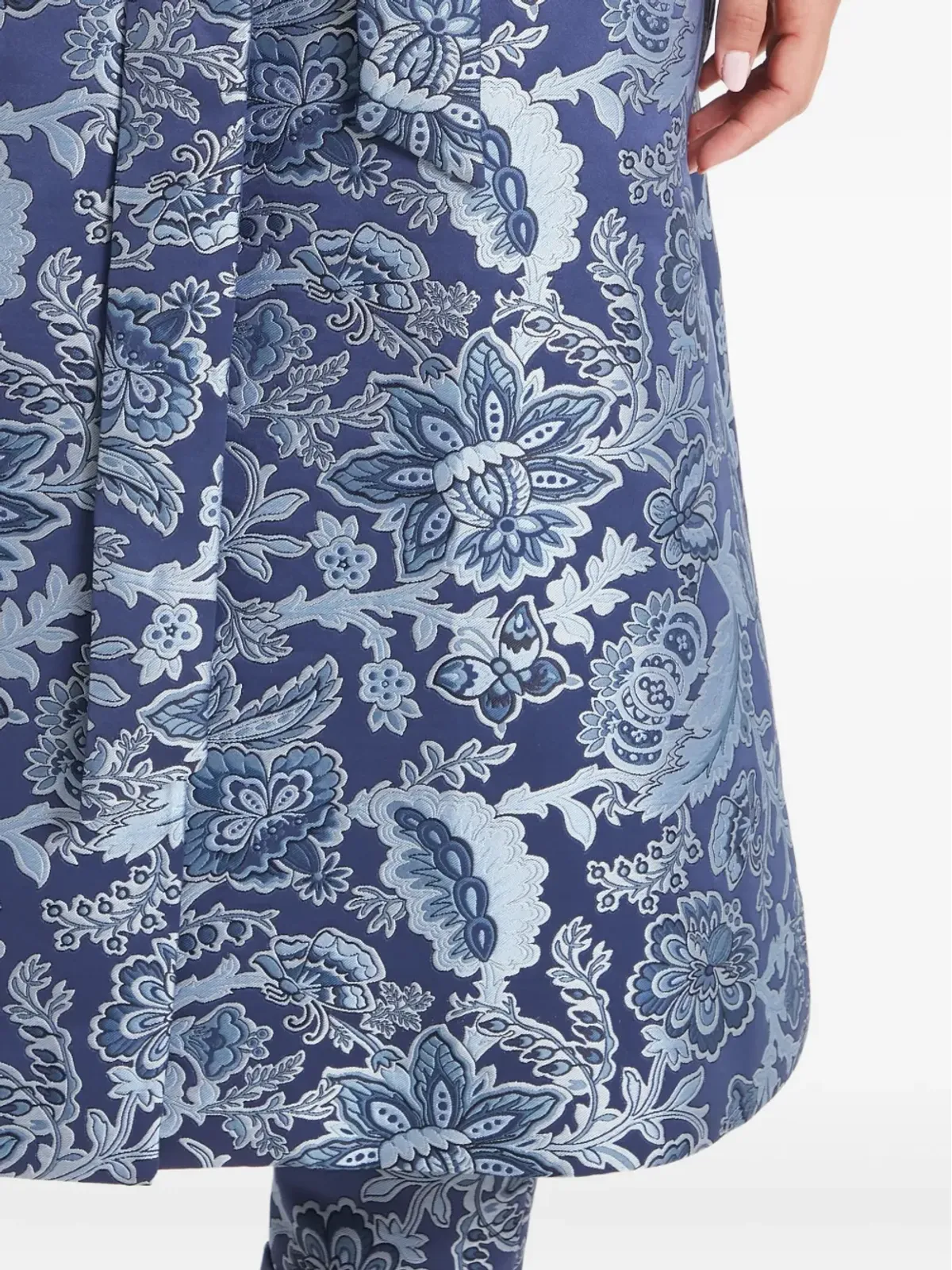 Temperley London フランシス フローラルブロケード ベルト付きコート - 画像5
