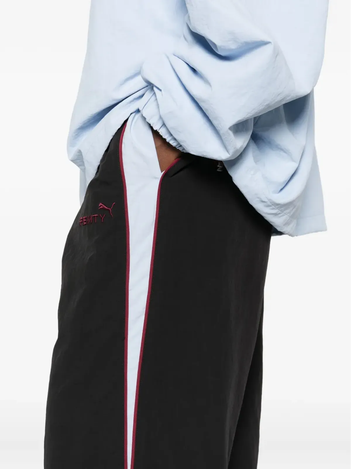 FENTY サイドストライプ エラスティテッド トラックパンツ - 画像5