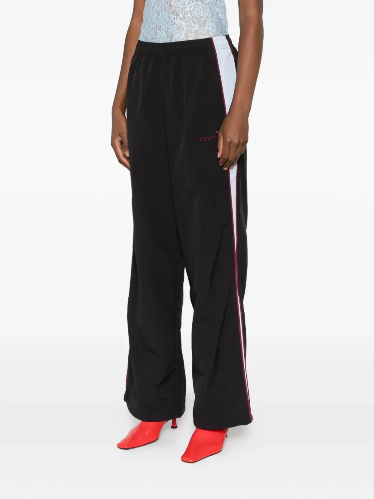 FENTY サイドストライプ エラスティテッド トラックパンツ - 画像3