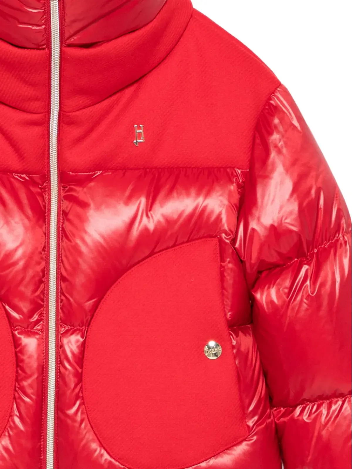 Herno Kids キルテッドハイネックパディッドジャケット - 画像3