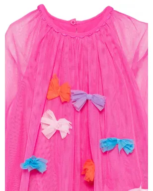 Stella McCartney Kids ボウ装飾チュールドレス - サムネイル3