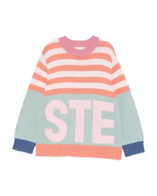 Stella McCartney Kids 丸首セーター - オレンジ - サムネイル1