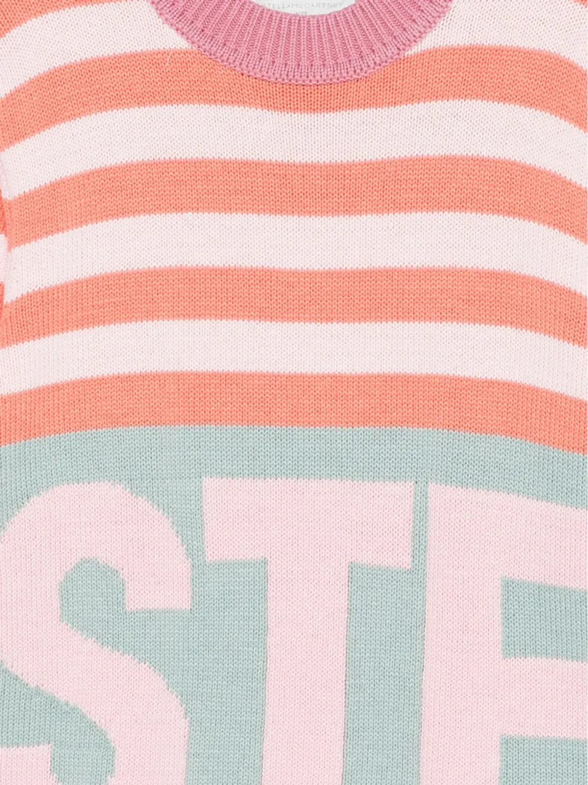 Stella McCartney Kids 丸首セーター - オレンジ - 画像3