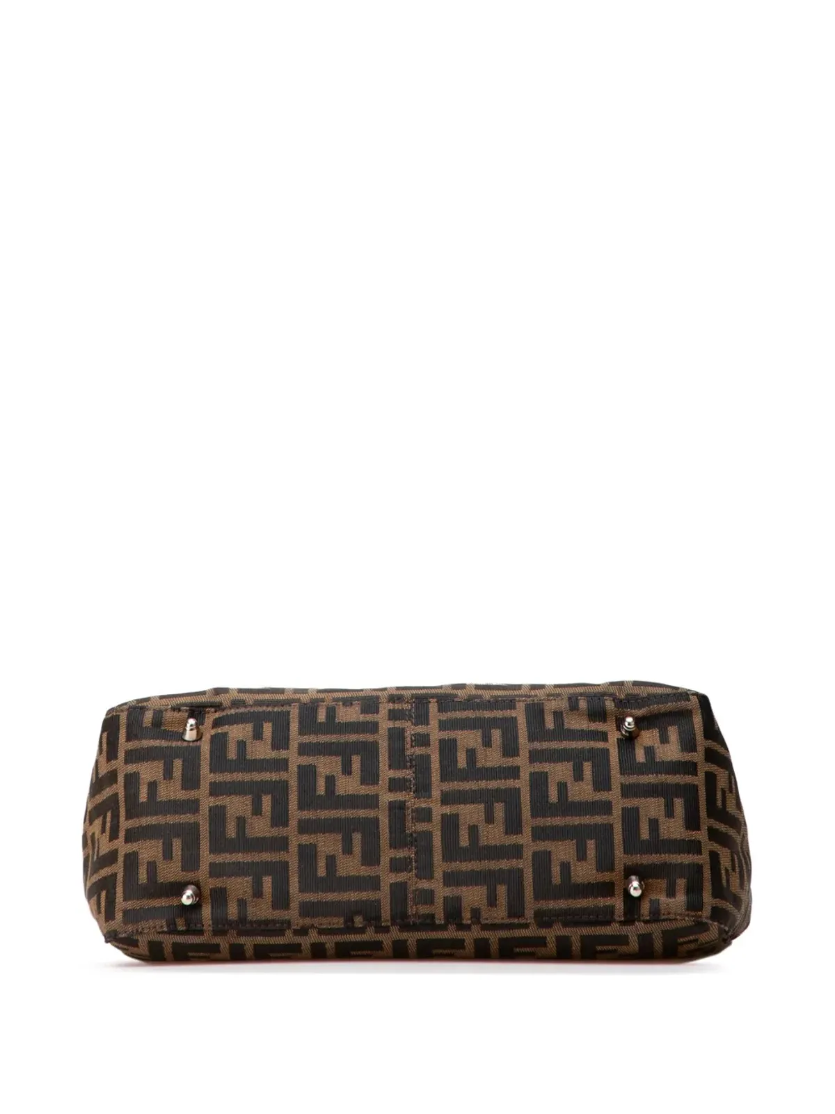 Fendi Pre-Owned ビンテージ 20世紀 Zucca キャンバス ツインズ トートバッグ ブラウン - 画像4