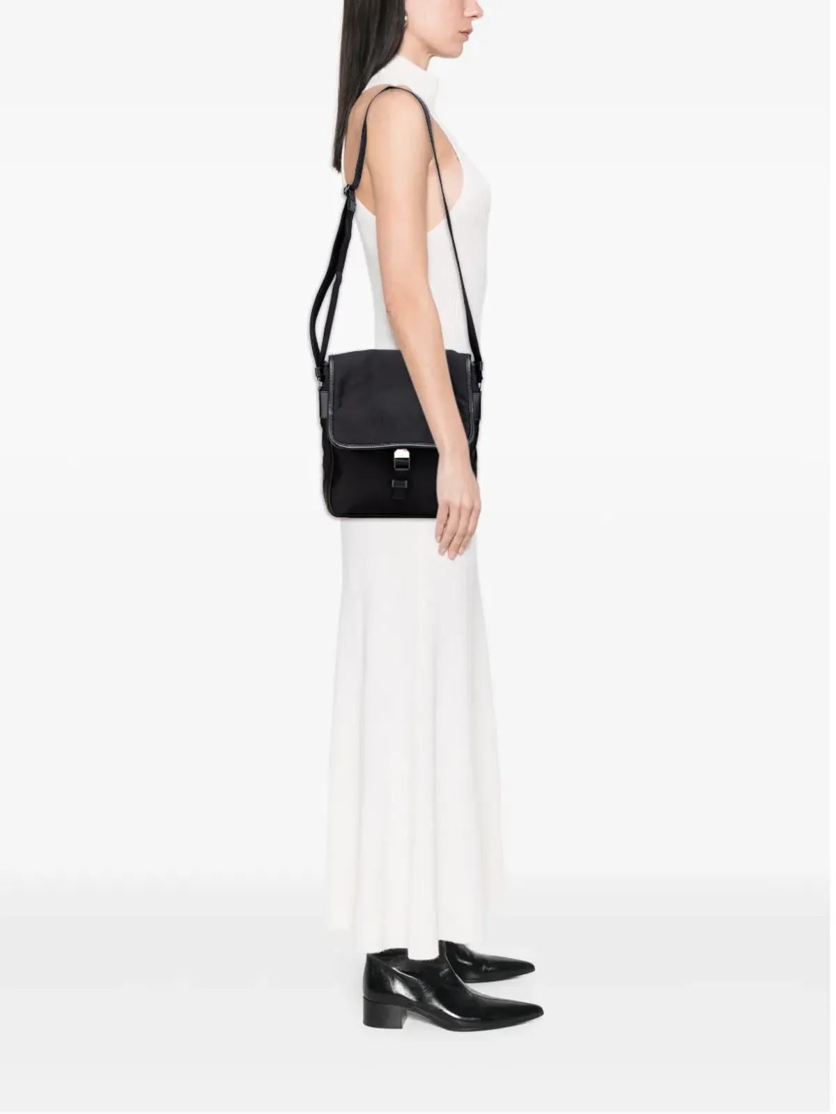 Prada Pre-Owned テスツート バックル メッセンジャーバッグ クロスボディ - ブラック - 画像2