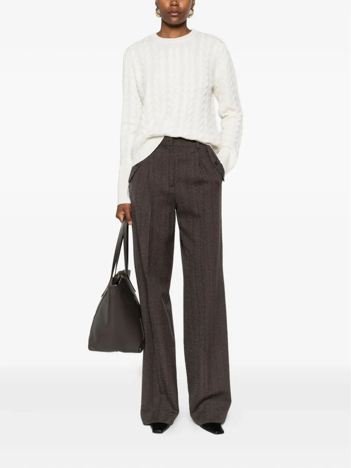 Max Mara ケーブルニットセーター - 画像2
