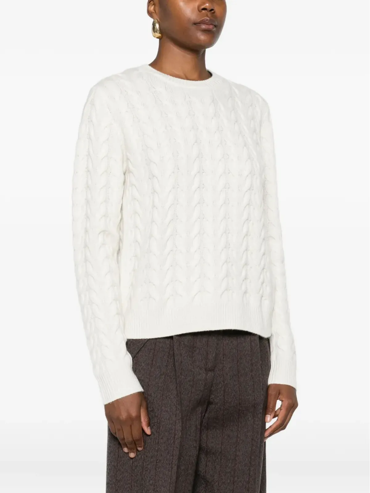 Max Mara ケーブルニットセーター - 画像3