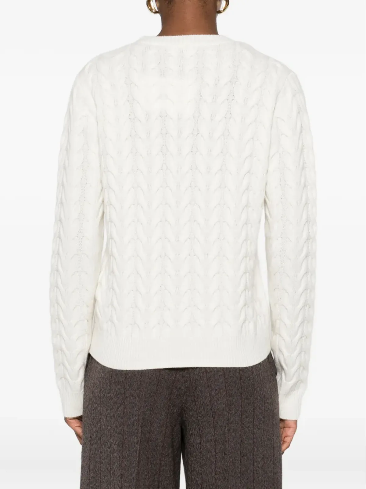 Max Mara ケーブルニットセーター - 画像4