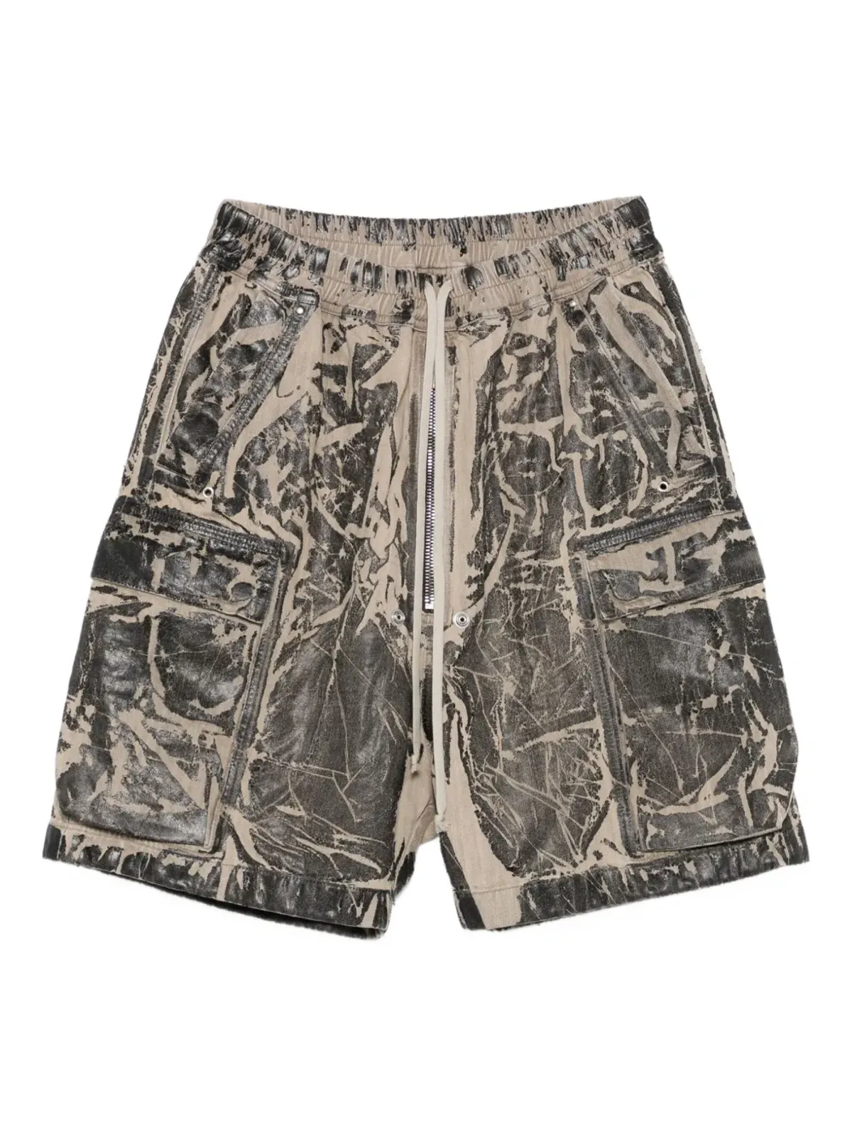 Rick Owens DRKSHDW 洗い加工カーゴショーツ - ブラック - 画像1