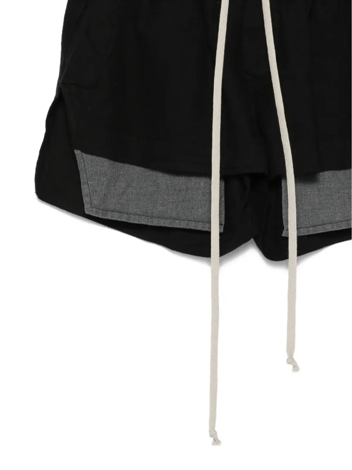 Rick Owens DRKSHDW ドローストリングパネルドショーツ - 画像3