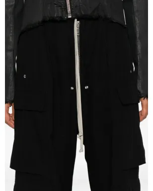 Rick Owens DRKSHDW ドローストリングカーゴパンツ - ブラック - サムネイル5