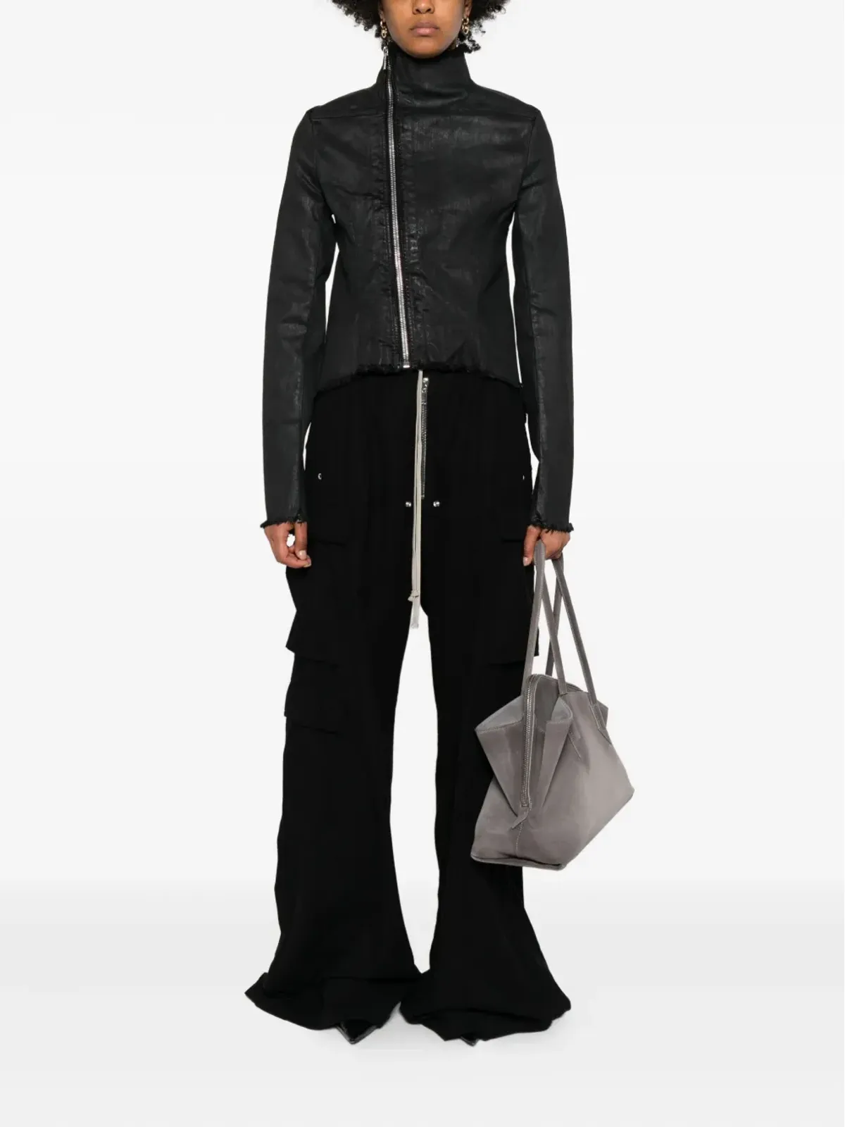 Rick Owens DRKSHDW ドローストリングカーゴパンツ - ブラック - 画像2