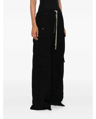 Rick Owens DRKSHDW ドローストリングカーゴパンツ - ブラック - サムネイル3