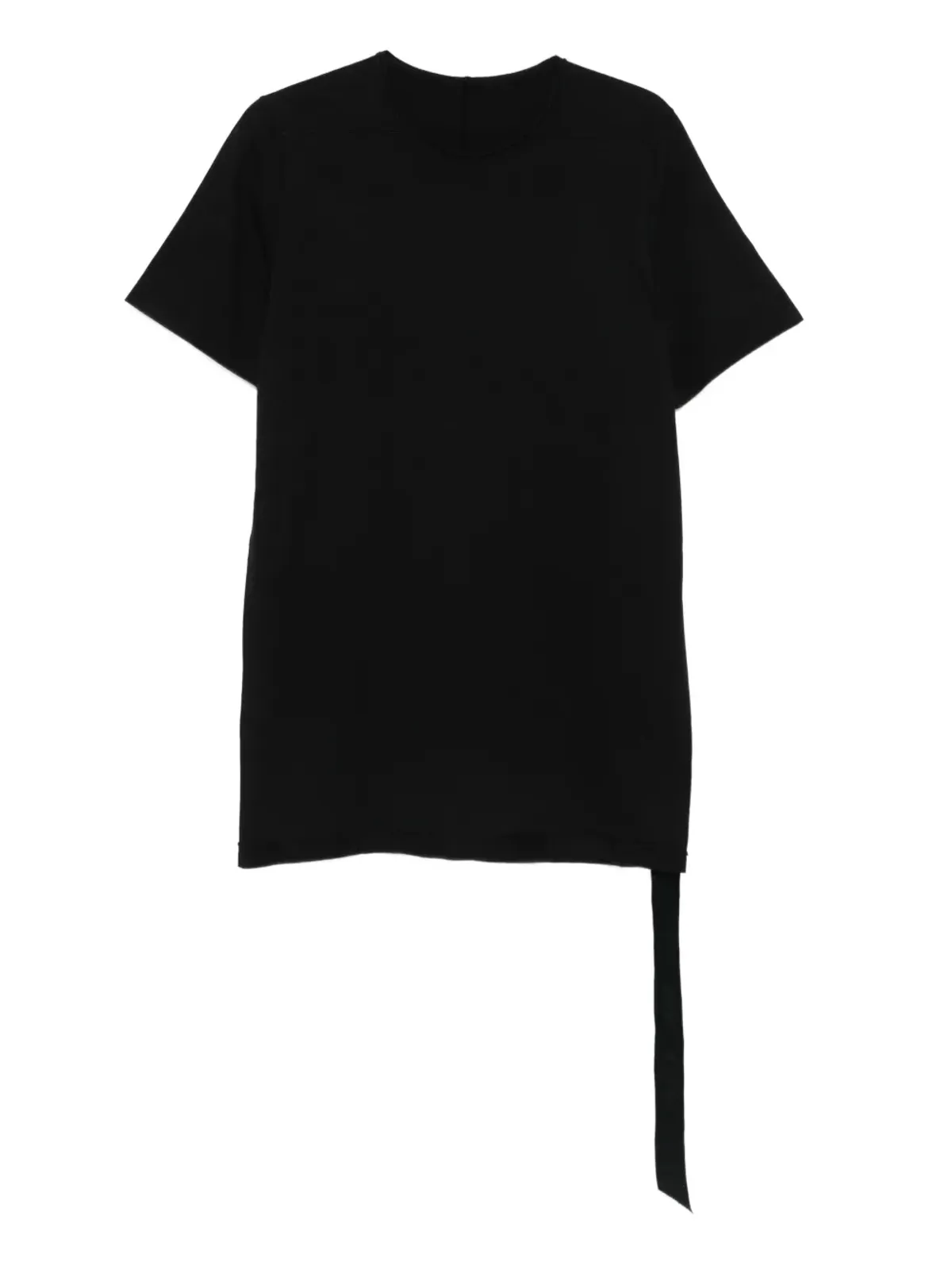Rick Owens DRKSHDW ショートスリーブ・サイドタイ Tシャツ - ブラック - 画像1