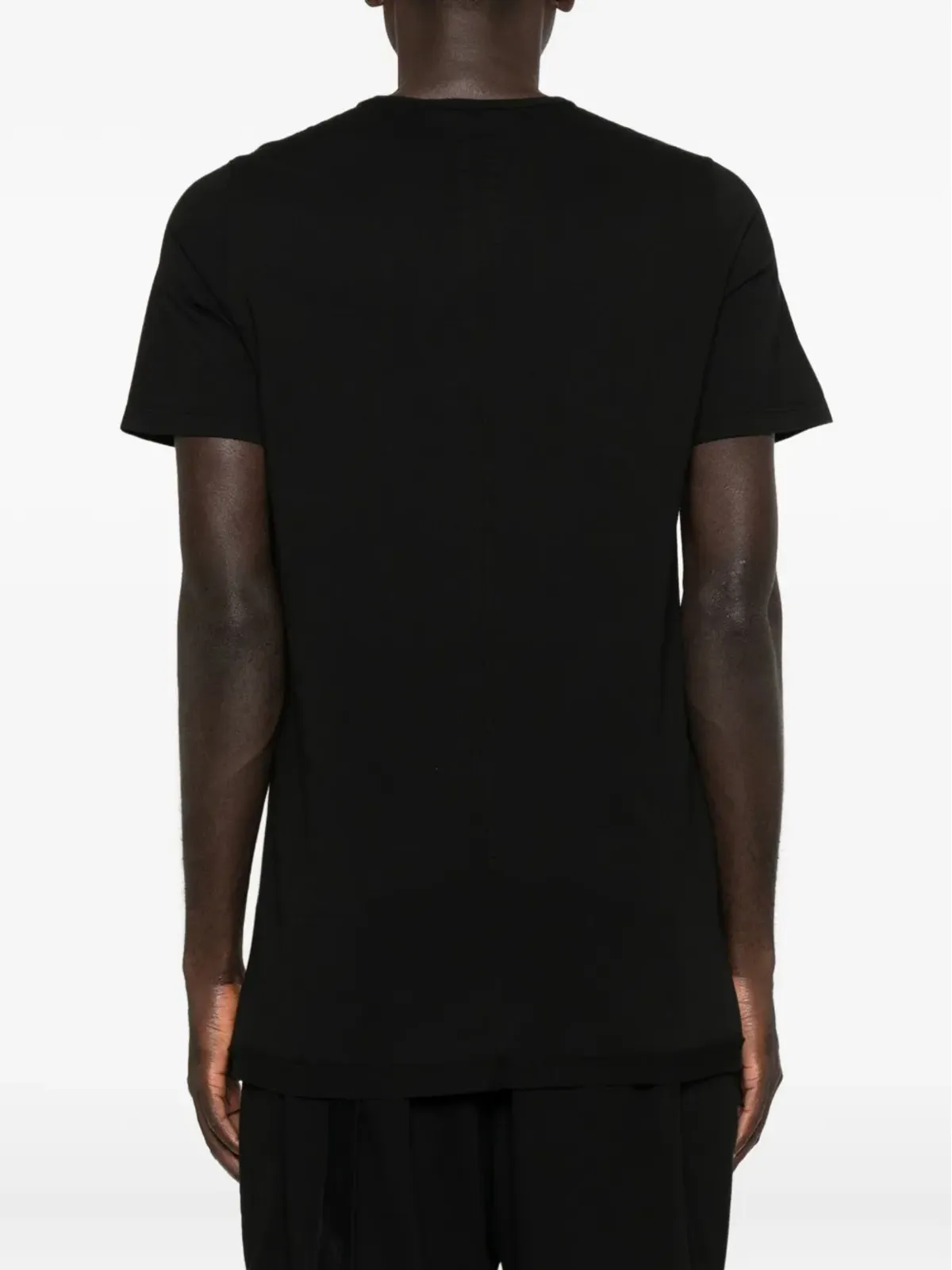 Rick Owens DRKSHDW ショートスリーブ・サイドタイ Tシャツ - ブラック - 画像3