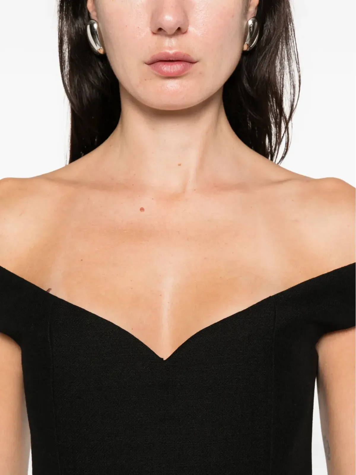 CALVIN KLEIN COLLECTION Vネック ノースリーブ ドレス - 画像5