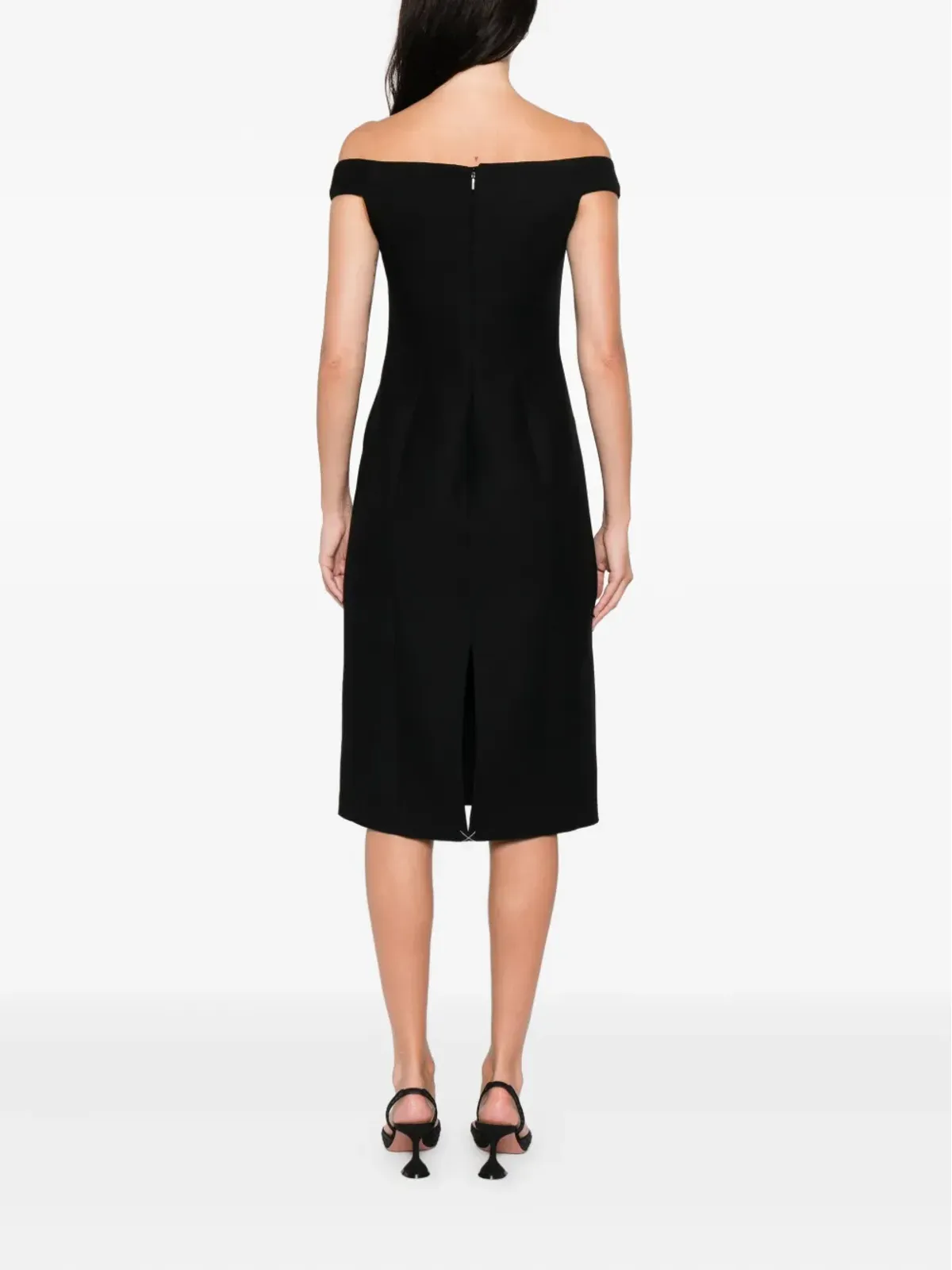 CALVIN KLEIN COLLECTION Vネック ノースリーブ ドレス - 画像4