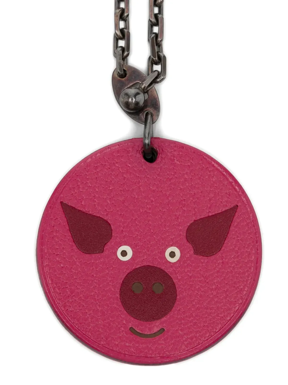 Hermès Pre-Owned Pig Bag Charm - Pink - 画像3
