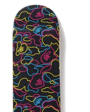 A BATHING APE® ネオン・グラフィック スケートボード - ブラック - サムネイル2