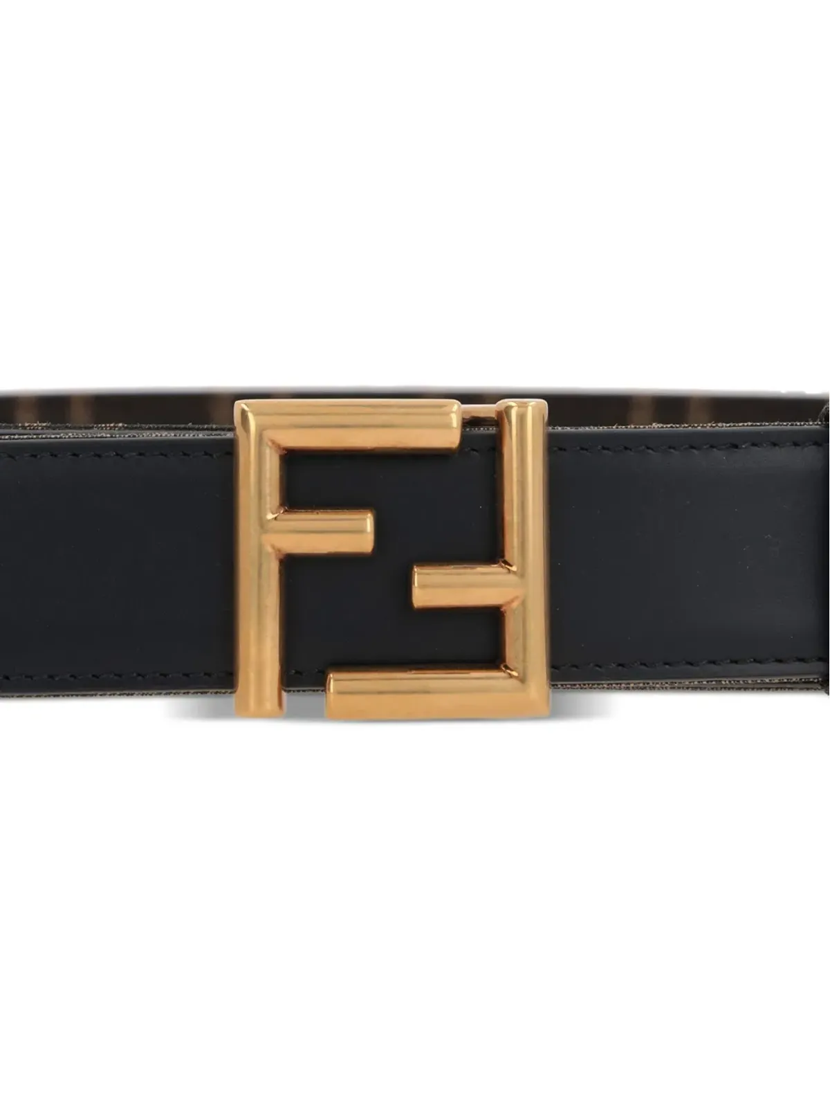 FENDI FF-logo レザー ベルト - 画像4