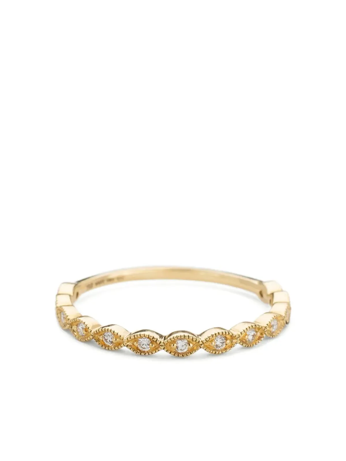 We by WHITEbIRD 18K yellow gold Maurine diamond ring - 画像1