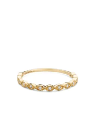 We by WHITEbIRD 18K yellow gold Maurine diamond ring - サムネイル1