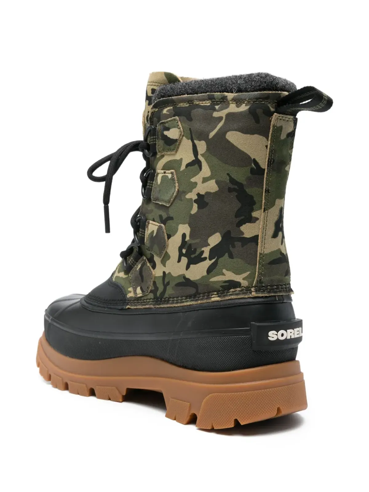 SOREL カリブー迷彩柄 レースアップブーツ - 画像3