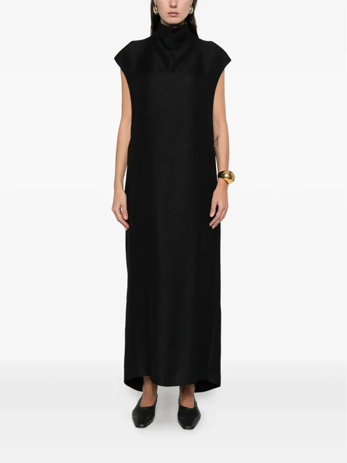CALVIN KLEIN COLLECTION Thea モックネック マキシドレス - 画像3