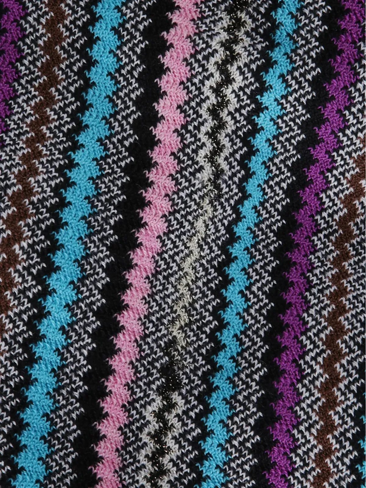 Missoni fringed zig-zag scarf - Black - 画像2