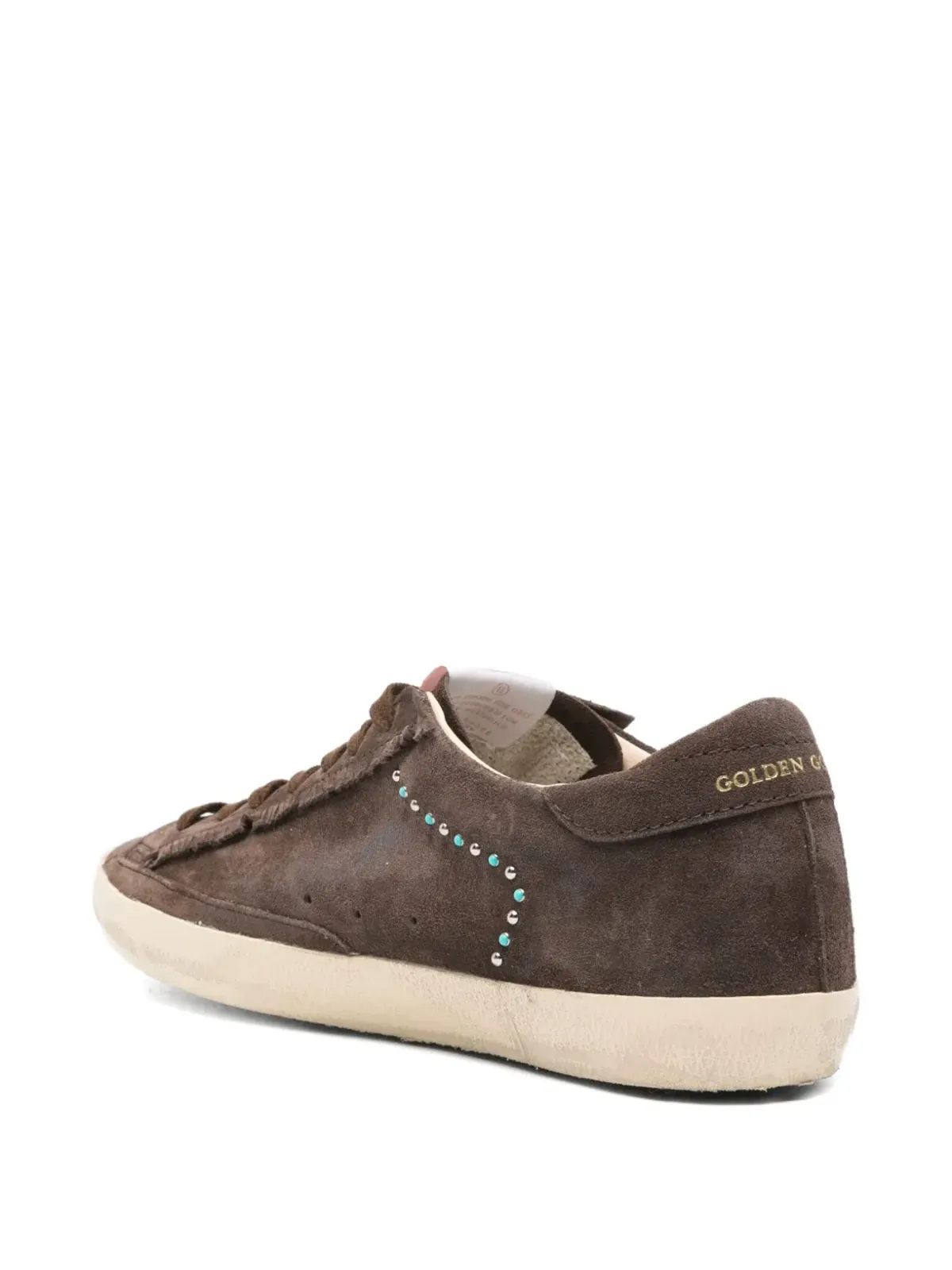 Golden Goose スエードスタッズ付きスター・スニーカー - 画像3