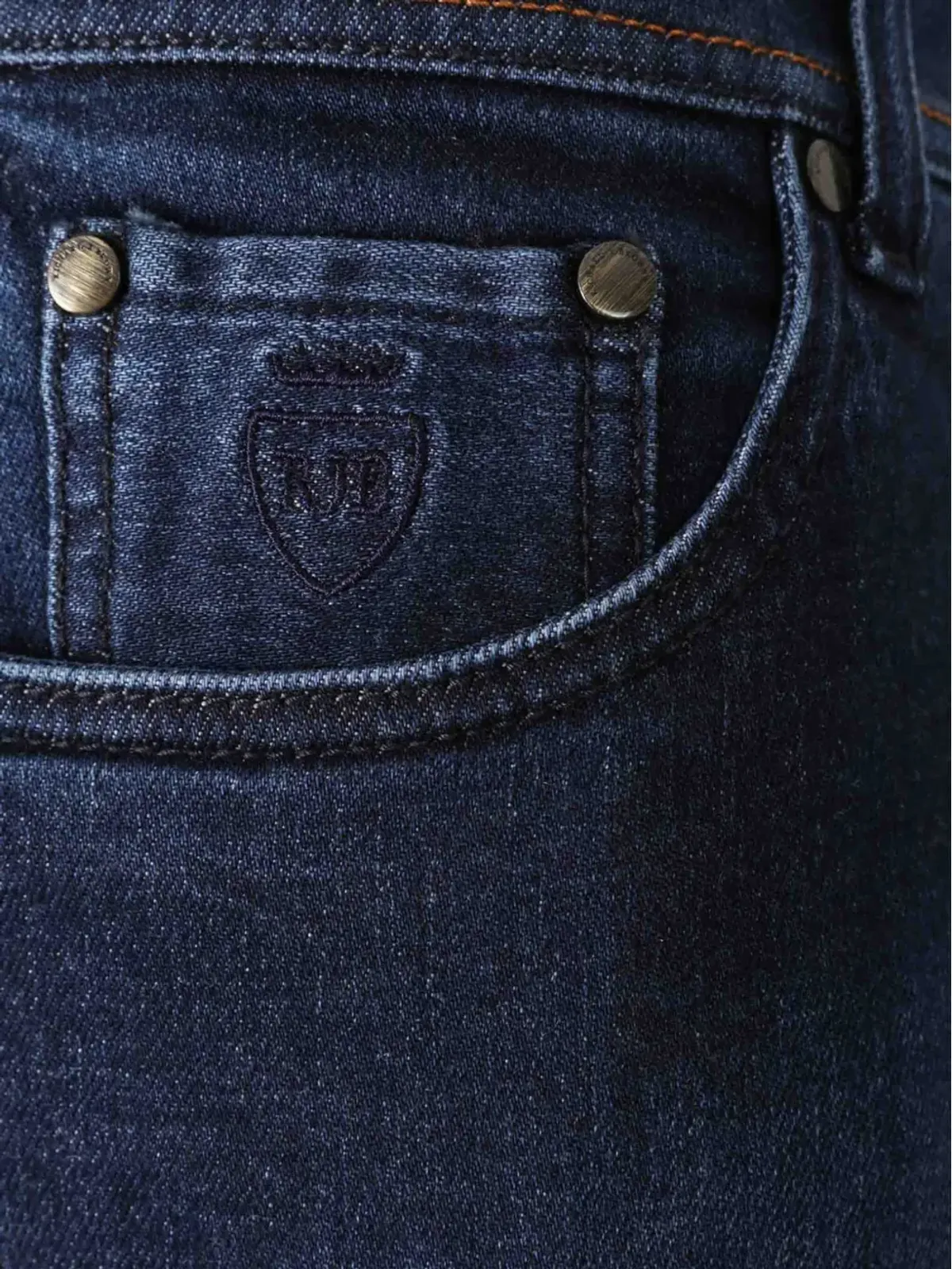 Richard J. Brown 刺繍ポケットジーンズ - ブルー - 画像3