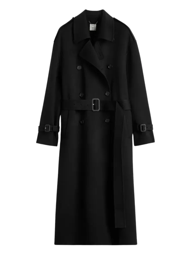 TOTEME TOTEME ベルト付きダブルブレスト ウールコートの商品画像