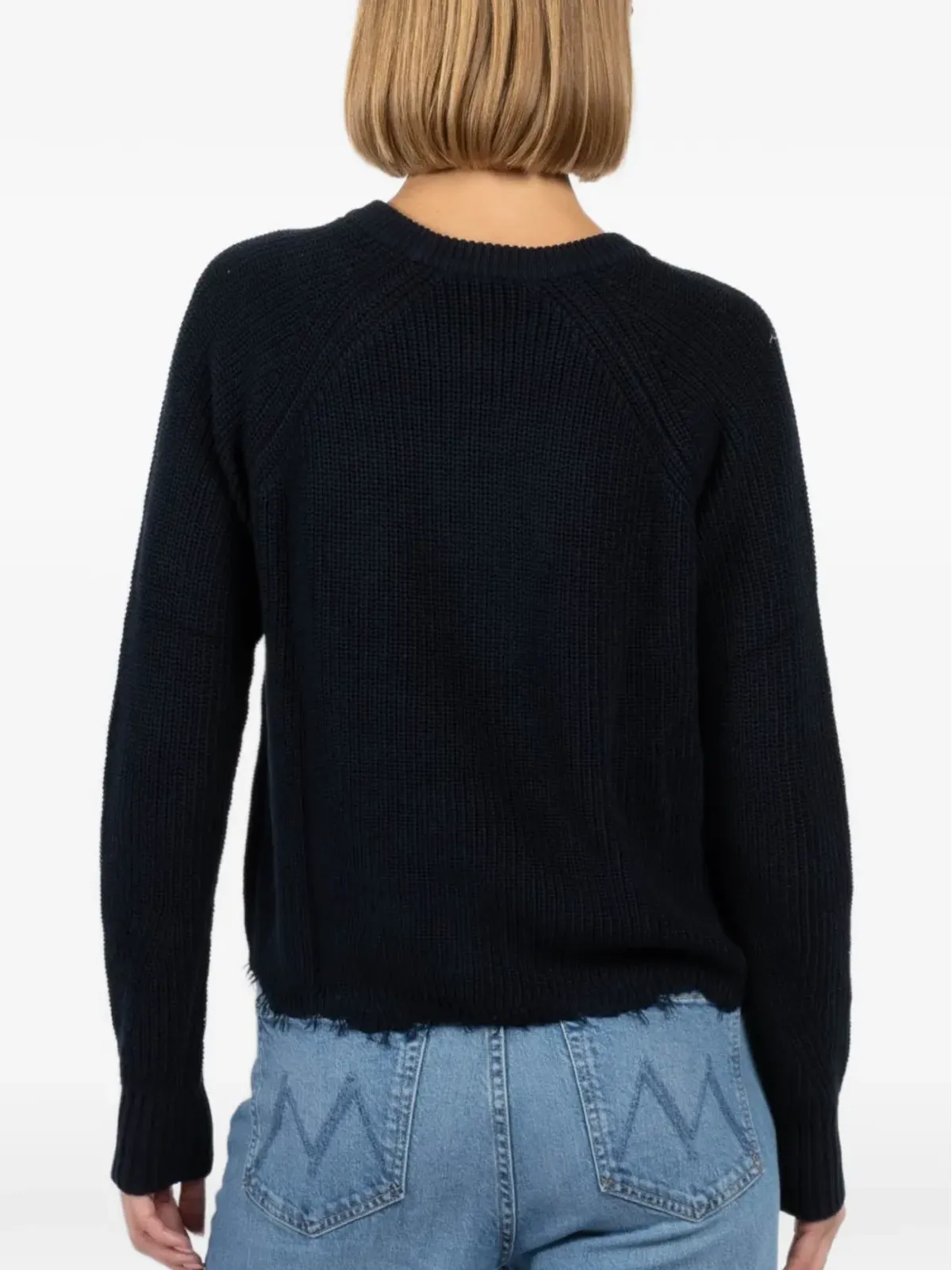 Autumn Cashmere ほつれヘムリブニットセーター - 画像3