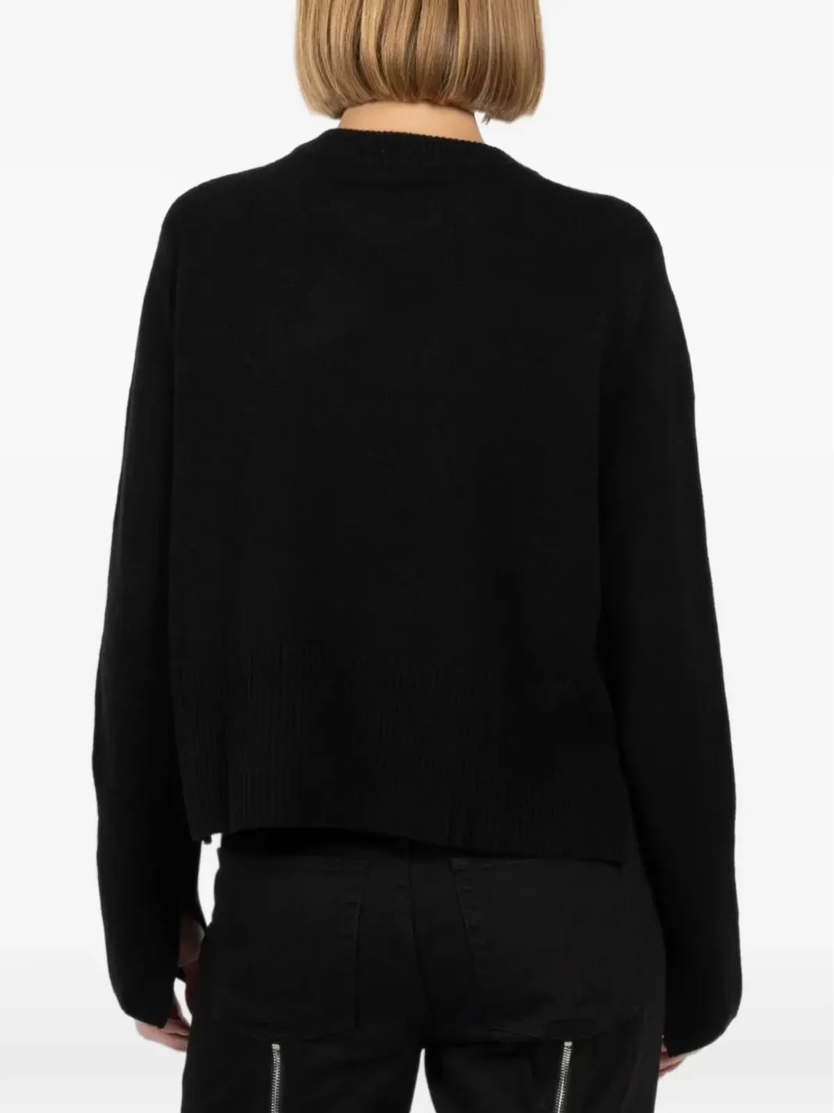 Autumn Cashmere クルーネック スリットカフ セーター - 画像4