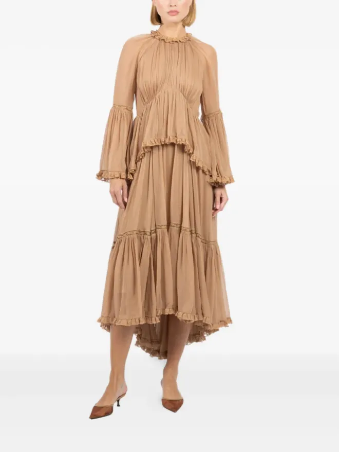 Zimmermann ZIMMERMANN ヒプノティック アシンメトリックヘム ミディドレスの商品画像