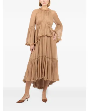 ZIMMERMANN ヒプノティック アシンメトリックヘム ミディドレス - サムネイル2